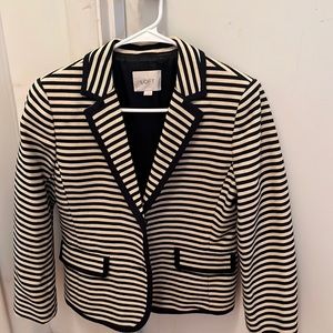 Loft blue and cream jacket